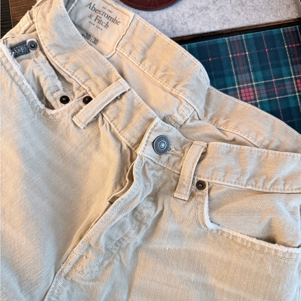Abercrombie & Fitch Khaki Jeans 30x30